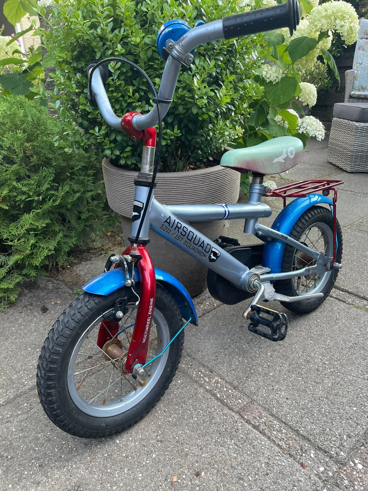 Super stoere kinderfiets (12 inch) ALS NIEUW!!, Ophalen, Zo goed als nieuw, Terugtraprem, Minder dan 16 inch