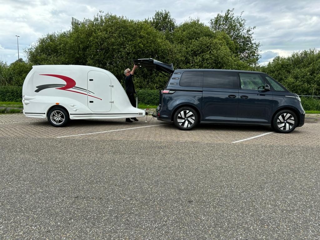 Mini-caravan motortrailer vouwwagen, Ophalen, Gebruikt