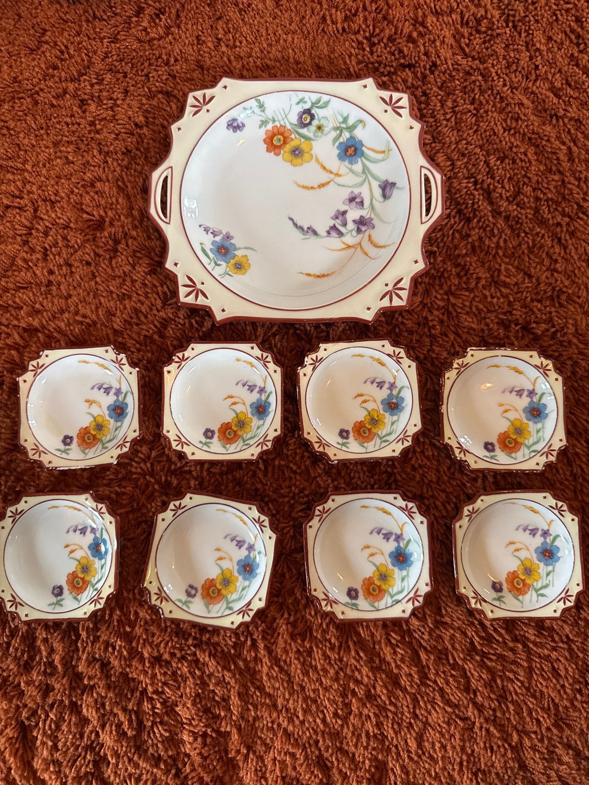 Porseleinen petit-four set van Schwarzenhammer Bavaria, Antiek en Kunst, Ophalen