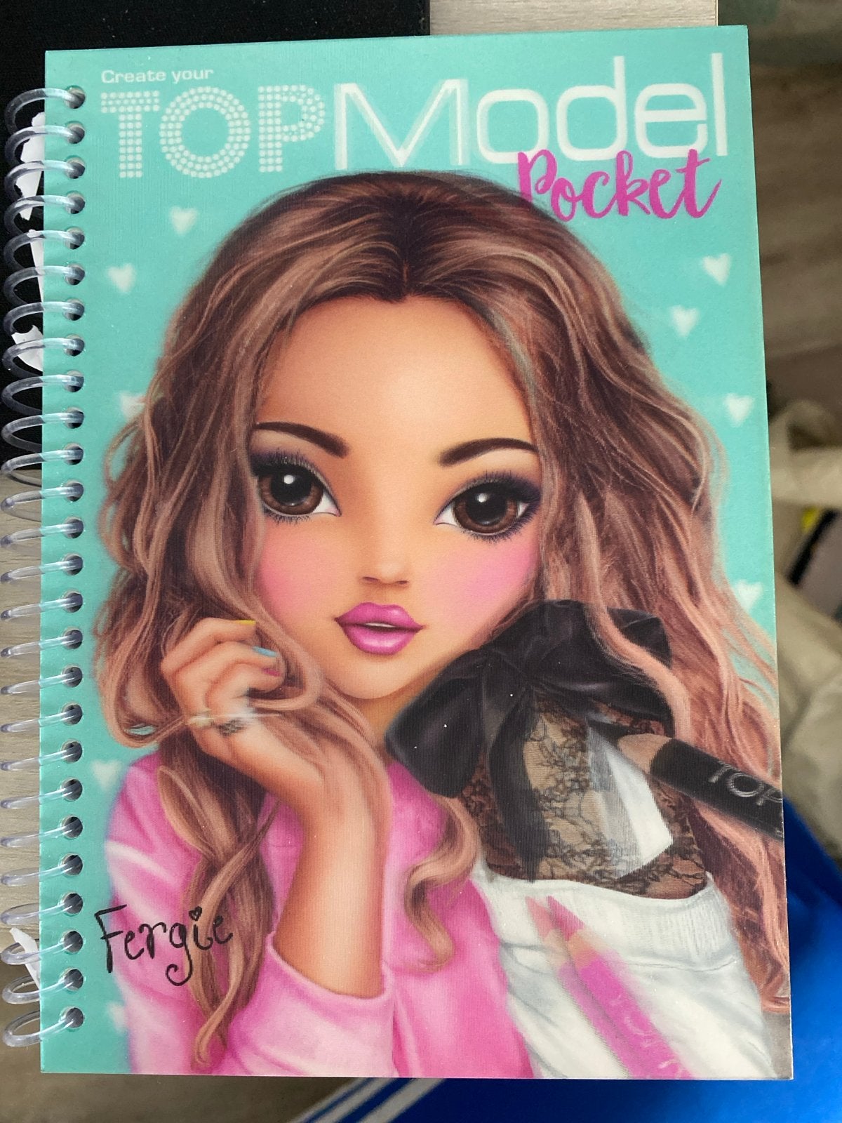 TOPModel Pocket Tekenboek - Fergie, Ophalen of Verzenden, Gebruikt, Papier, Schets- of Tekenboek