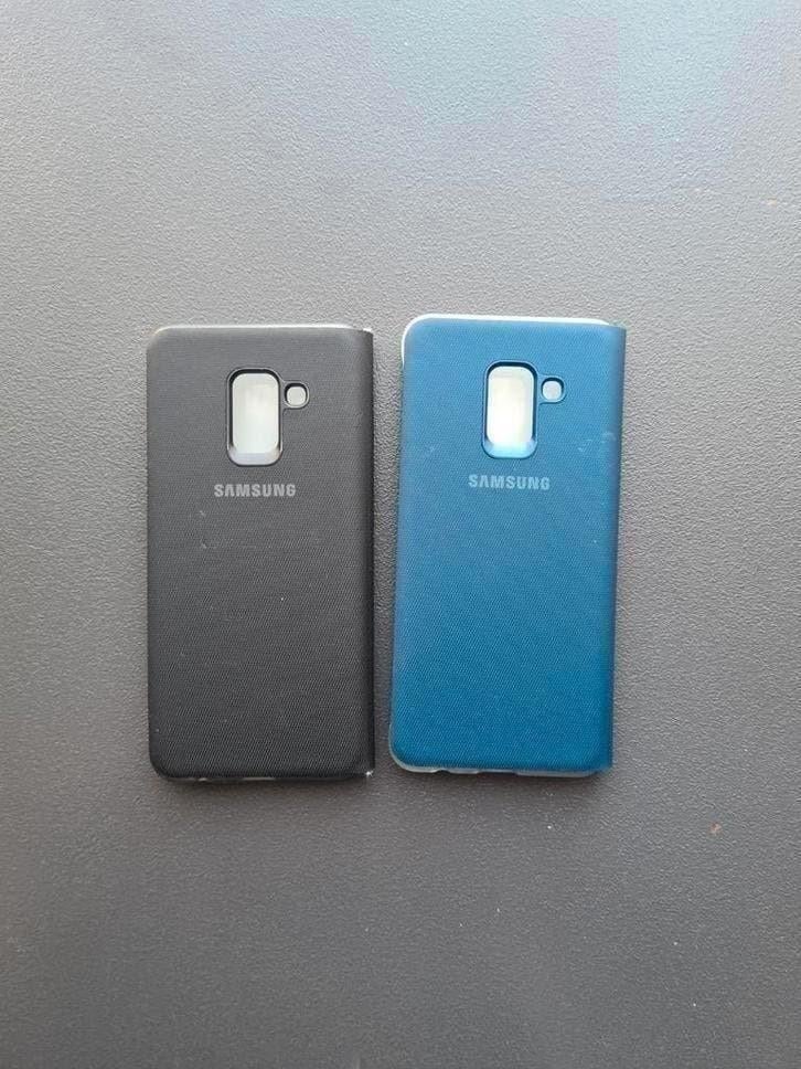 Samsung galaxy A8 hoesje orginal zwart en blauw, Ophalen of Verzenden, Zo goed als nieuw