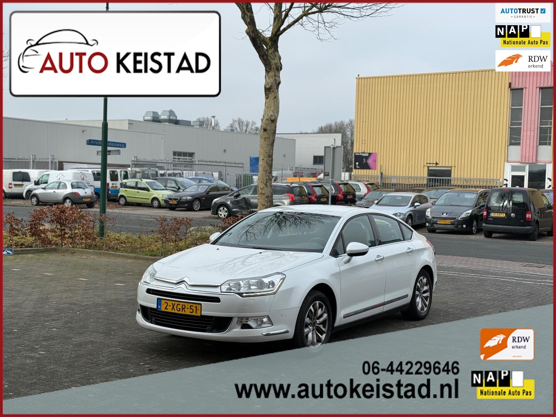 Citroen C5 1.6 THP FACELIFT LED/CLIMA/NAVIGATIE! NETTE STAAT, Auto's, Citroën, Voorwielaandrijving, Euro 5, Gebruikt, Wit