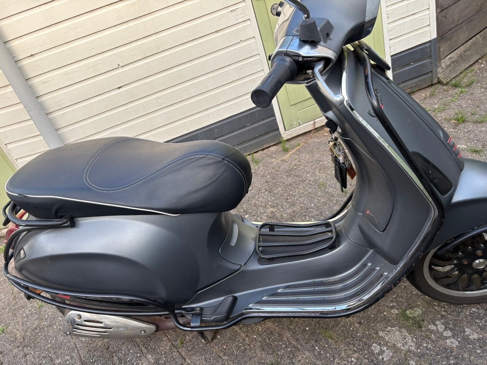 Vespa Sprint Sport 2015 - Matgrijs - Goed onderhouden, Ophalen, Gebruikt, Overige modellen, Maximaal 45 km/u