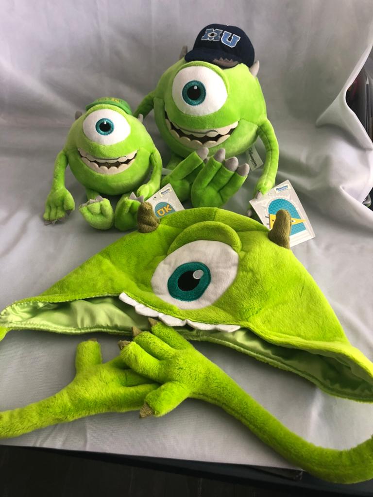 Disney Mike Monsters en Co muts en knuffels, Ophalen of Verzenden, Nieuw