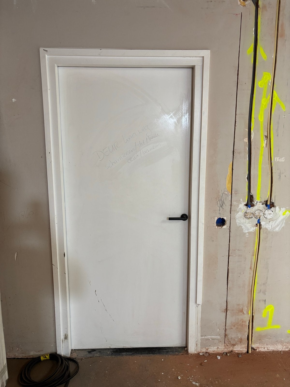 Brandwerende stompe deur - 93x209 cm, Gebruikt, 80 tot 100 cm, Binnendeur, Ophalen of Verzenden