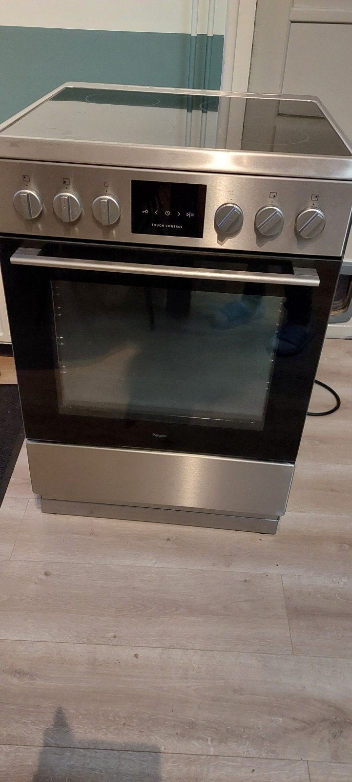 Pelgrim Keramisch Fornuis met Oven (Perilex Stekker), Witgoed en Apparatuur, Ophalen, Gebruikt, Hete lucht, 60 cm of meer