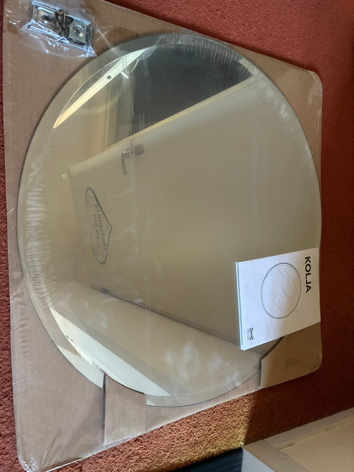 Ikea Kolja ronde spiegel, Ophalen, Rond, Nieuw, Minder dan 100 cm
