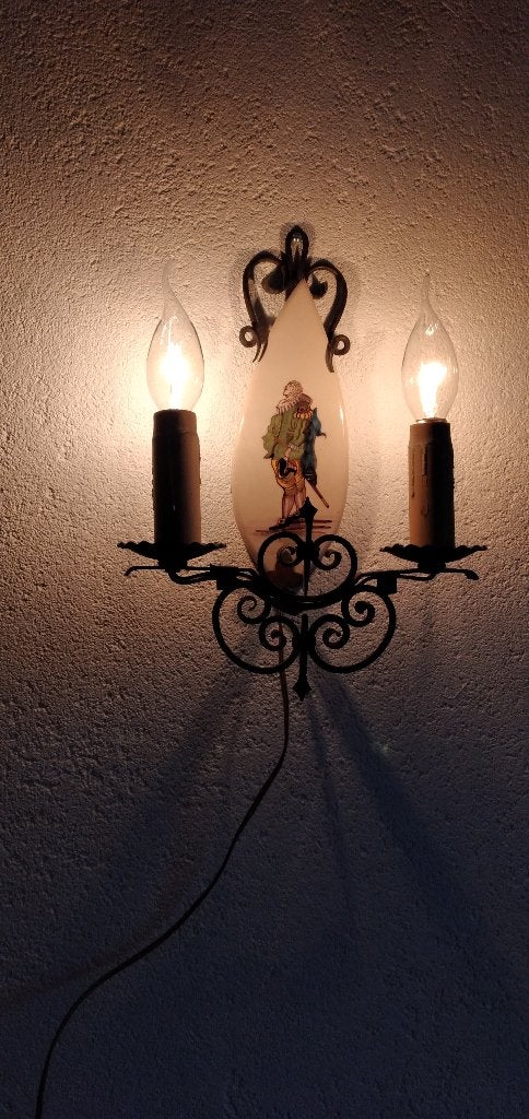 Schemerlampen (tafel/wand), Bruin, Ophalen of Verzenden, Metaal