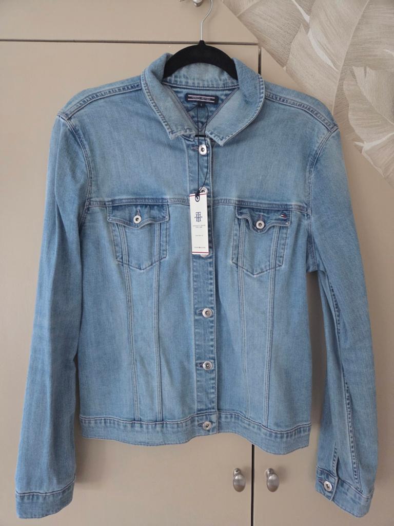 TOMMY HILFIGER SPIJKERJASJE...maat 38-40..ruim...NIEUWSTAAT!, Ophalen of Verzenden, Zo goed als nieuw, Maat 38/40 (M), Blauw