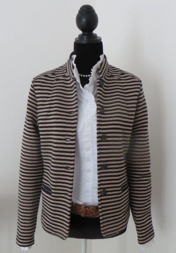 PURDEY I Charmant Jasje I Maat 40 (M) I Blauw/Beige Streep, Maat 38/40 (M), Meerkleurig, Ophalen of Verzenden, Zo goed als nieuw