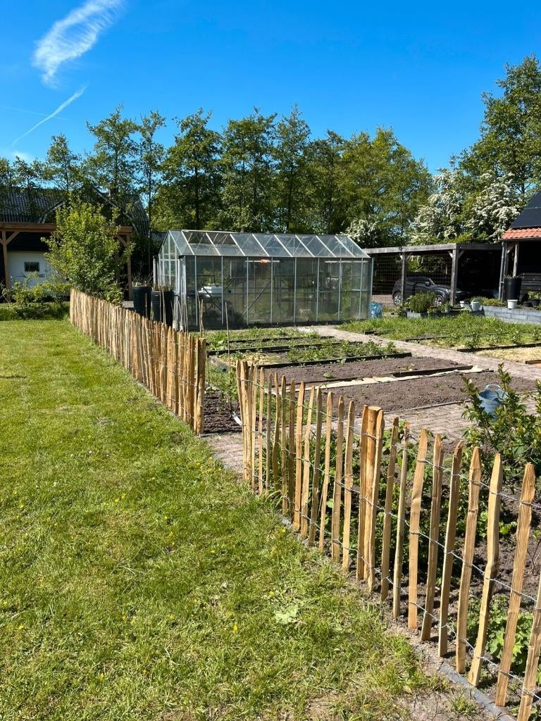 Kastanje houten schapen hekwerk palen en poorten, Ophalen, Met poort, Nieuw, Tuinhek