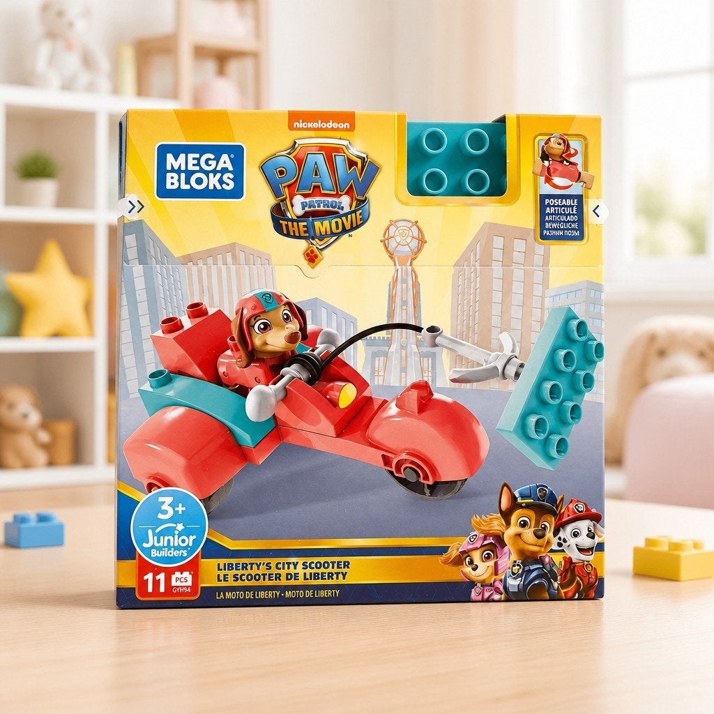 Mega Bloks Paw Patrol Liberty's City Scooter Nieuw in Doos, Ophalen of Verzenden, Nieuw, Megabloks