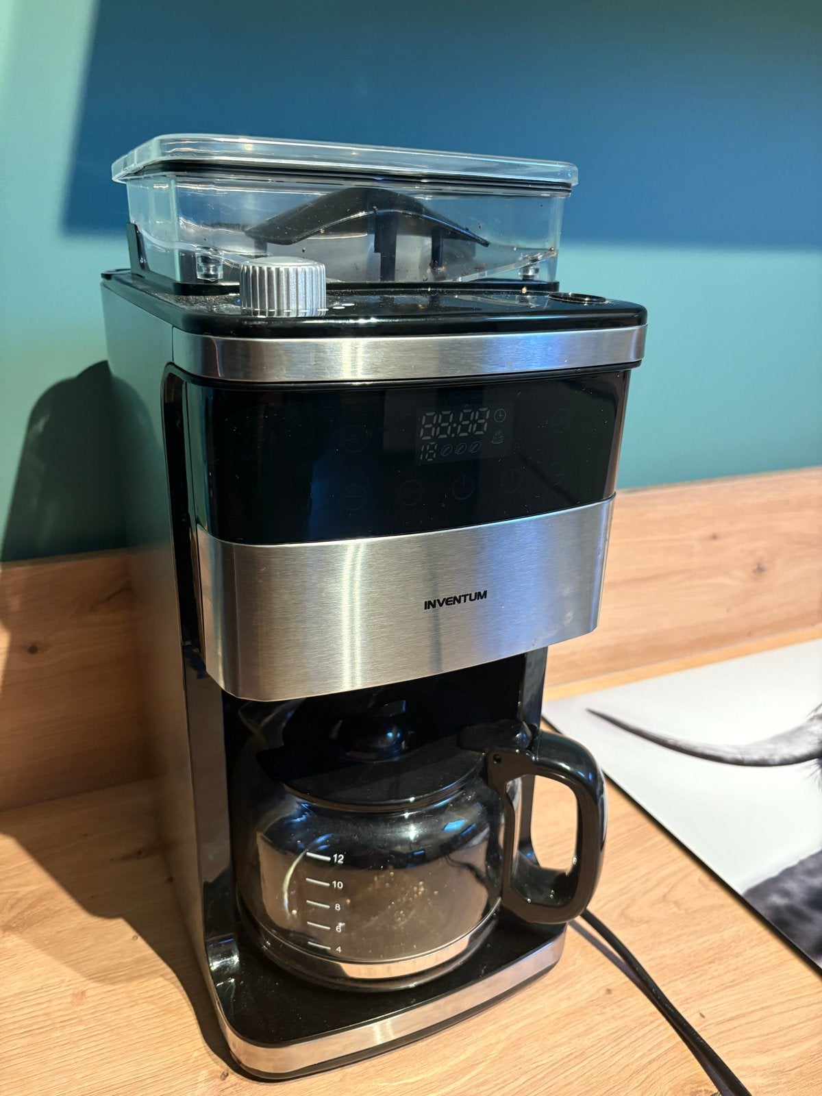 Inventum Bonen Koffiezetapparaat, 10 kopjes of meer, Koffiemachine, Zo goed als nieuw, Koffiebonen