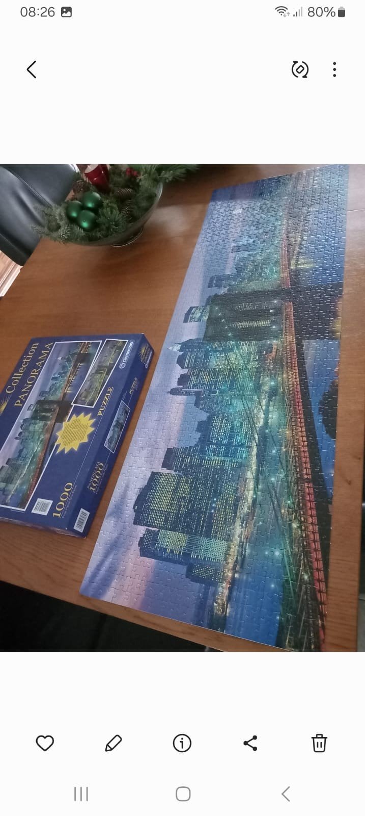 Clementoni Fluorescerende Panorama Puzzel 1000 Stukjes, Ophalen, 500 t/m 1500 stukjes, Gebruikt, Legpuzzel