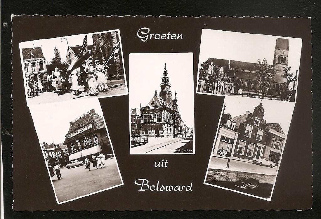 Bolsward, groeten uit, Ophalen of Verzenden, 1960 tot 1980, Ongelopen, Friesland