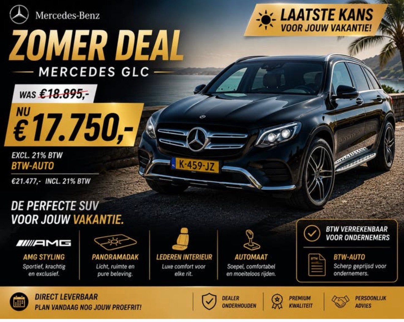 Mercedes-Benz GLC 250 d 204pk 4MATIC 9G-TRONIC 2017 Zwart, Automaat, 2500 kg, Zwart, Diesel