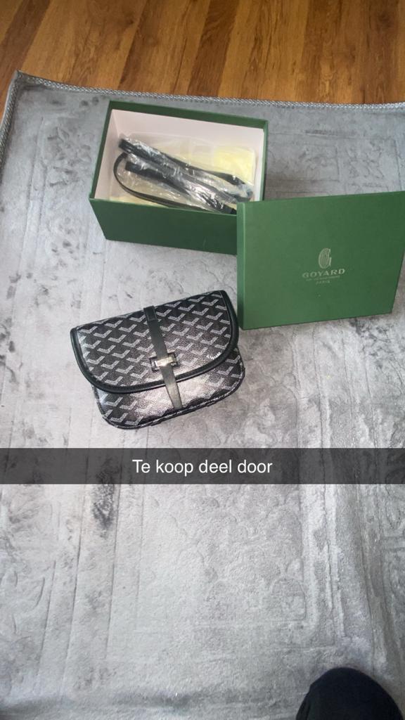 Goyard Zijtas Heren - Stijlvolle Crossbody Tas, Overige merken, Zwart, Ophalen of Verzenden, Zo goed als nieuw