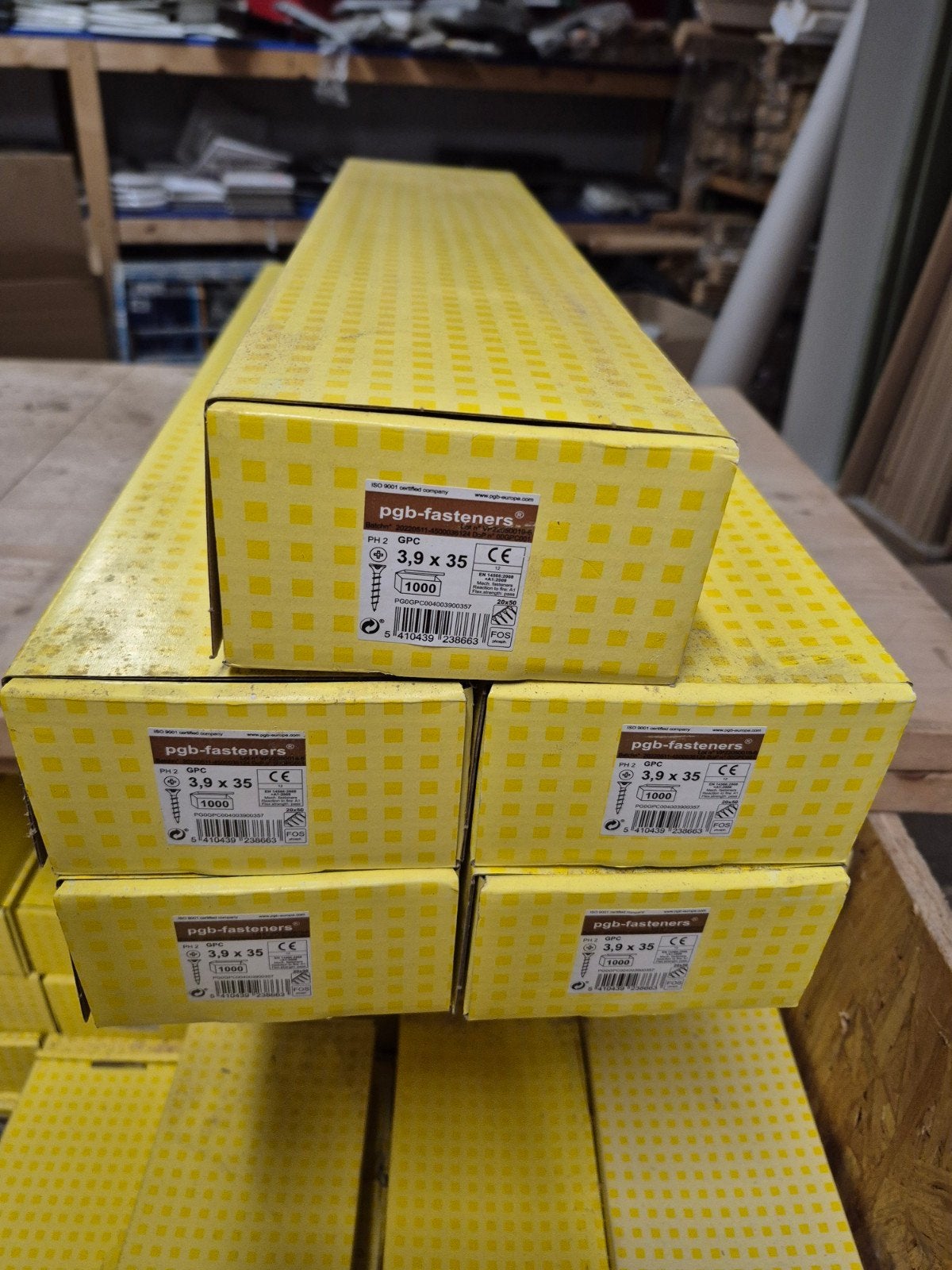 5 dozen Gipsplaatschroeven op band pgb 3,9x35mm 5000 stuks, Nieuw, Ophalen of Verzenden, ., Schroeven