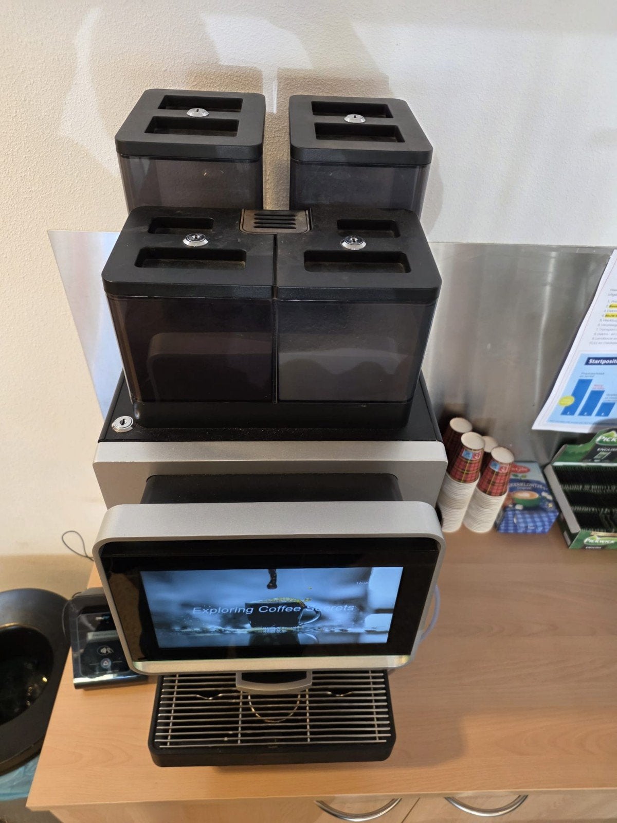 Dr. Coffee F2 Plus Koffiemachine - 2 stuks beschikbaar, Ophalen, Gebruikt, Koffiemachine, Koffiebonen