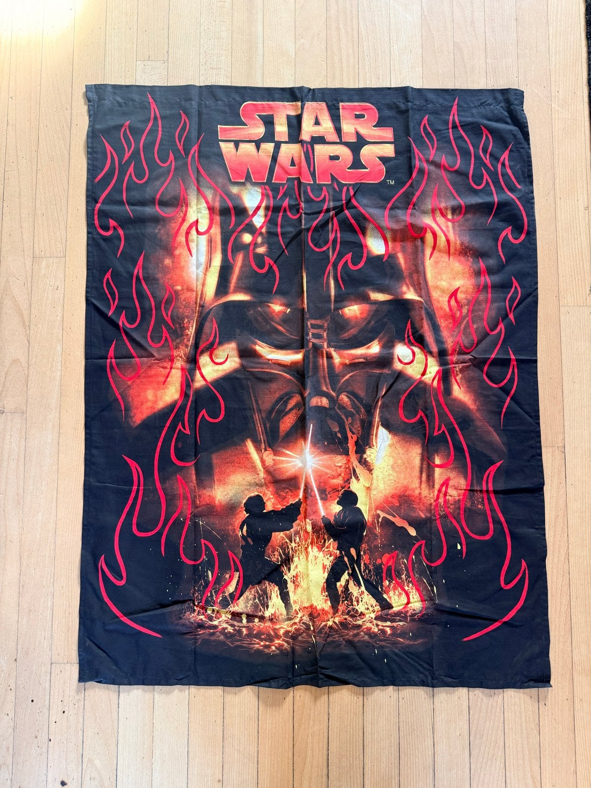 Star Wars Darth Vader Vlammen Stof - 2005 obi-wan, Verzamelen, Ophalen of Verzenden, Gebruikt, Overige typen