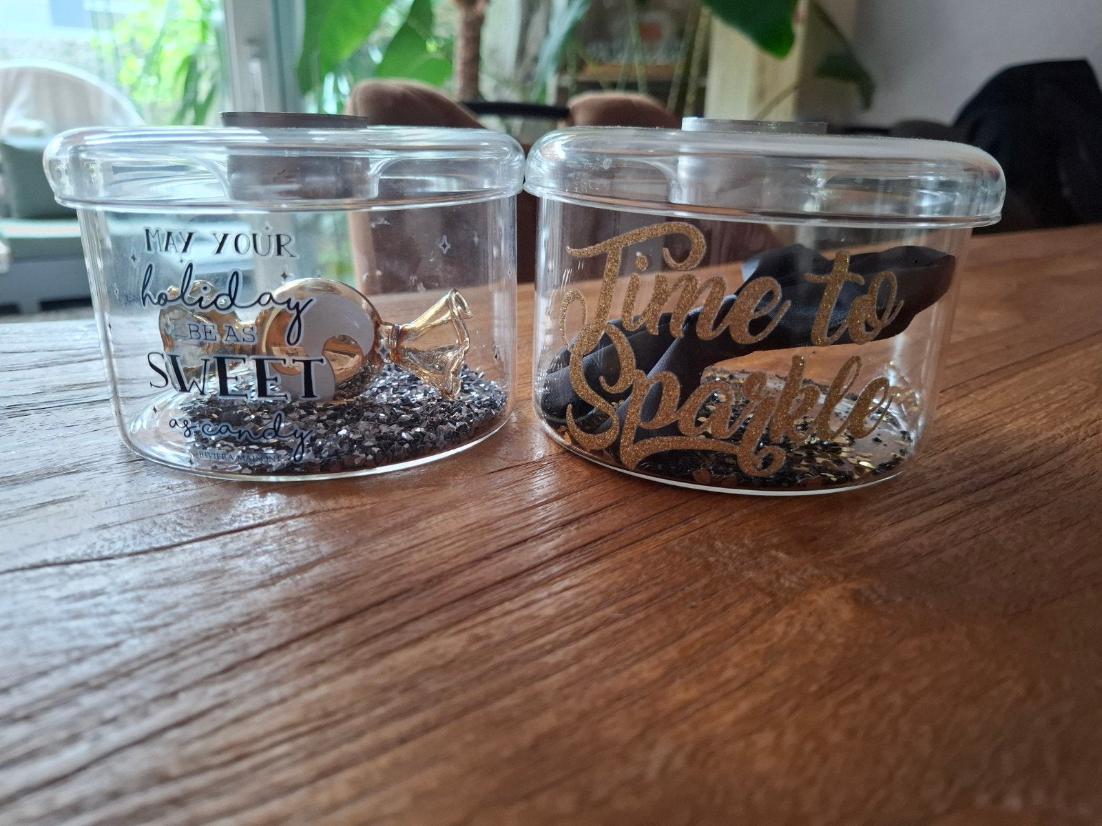 2 theelichten van riviera maison, Meerkleurig, Ophalen of Verzenden, Zo goed als nieuw, Modern