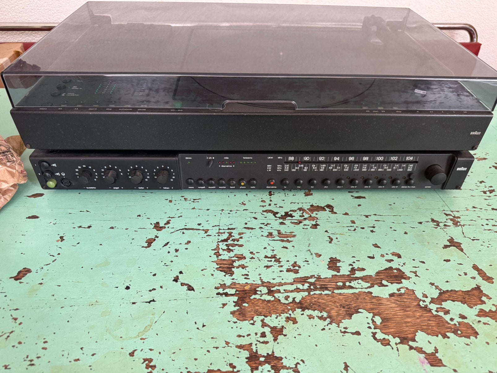 Braun Hi-Fi System, PC1,RS1 , Platenspeler, Ophalen of Verzenden, Gebruikt, Platenspeler, Overige merken