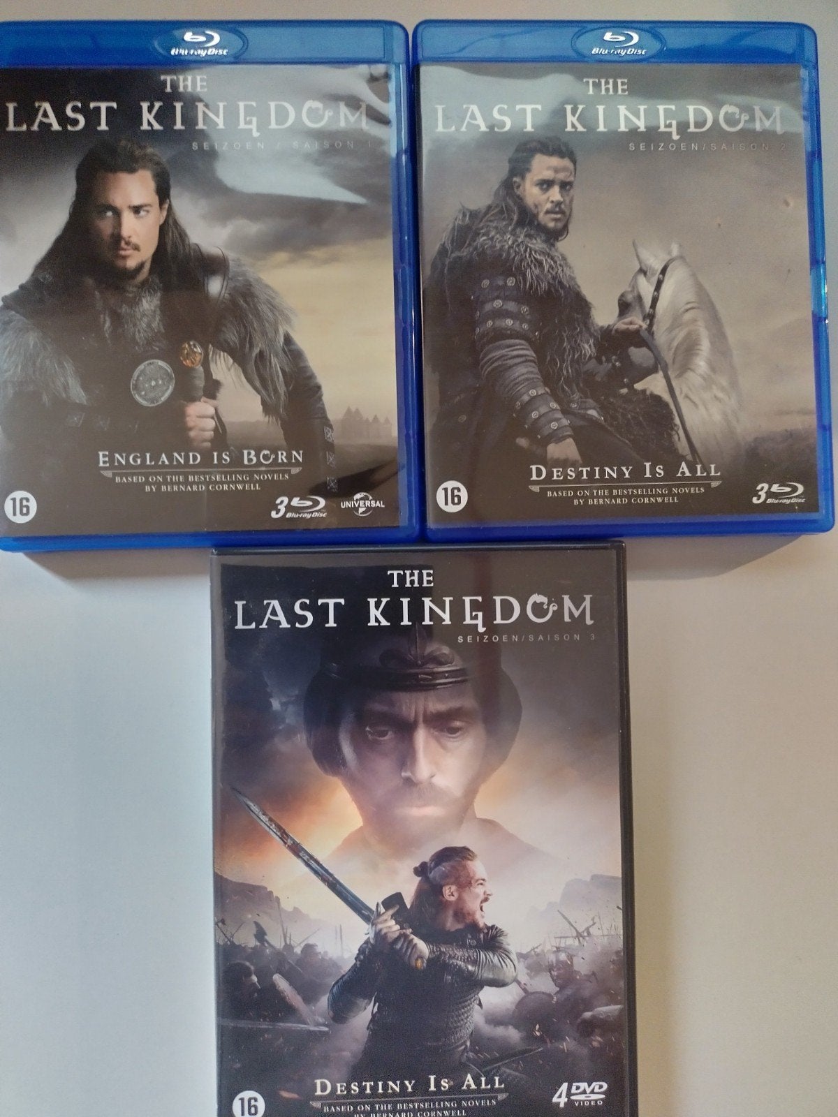 The Last Kingdom seizoen 1 t/m 3 origineel NL uitgaven, Cd's en Dvd's, Ophalen of Verzenden, Zo goed als nieuw