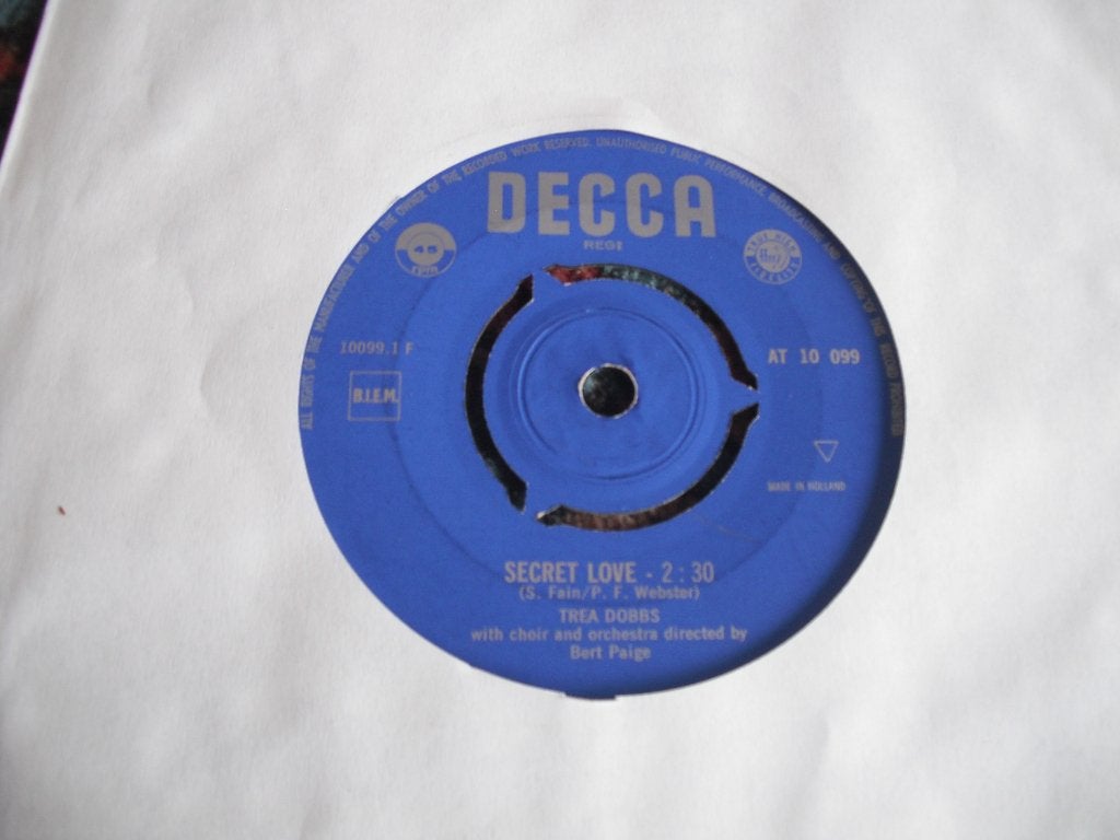 Trea Dobbs - Secret Love (nl), Ophalen of Verzenden, Gebruikt, 12 inch, Levenslied of Smartlap