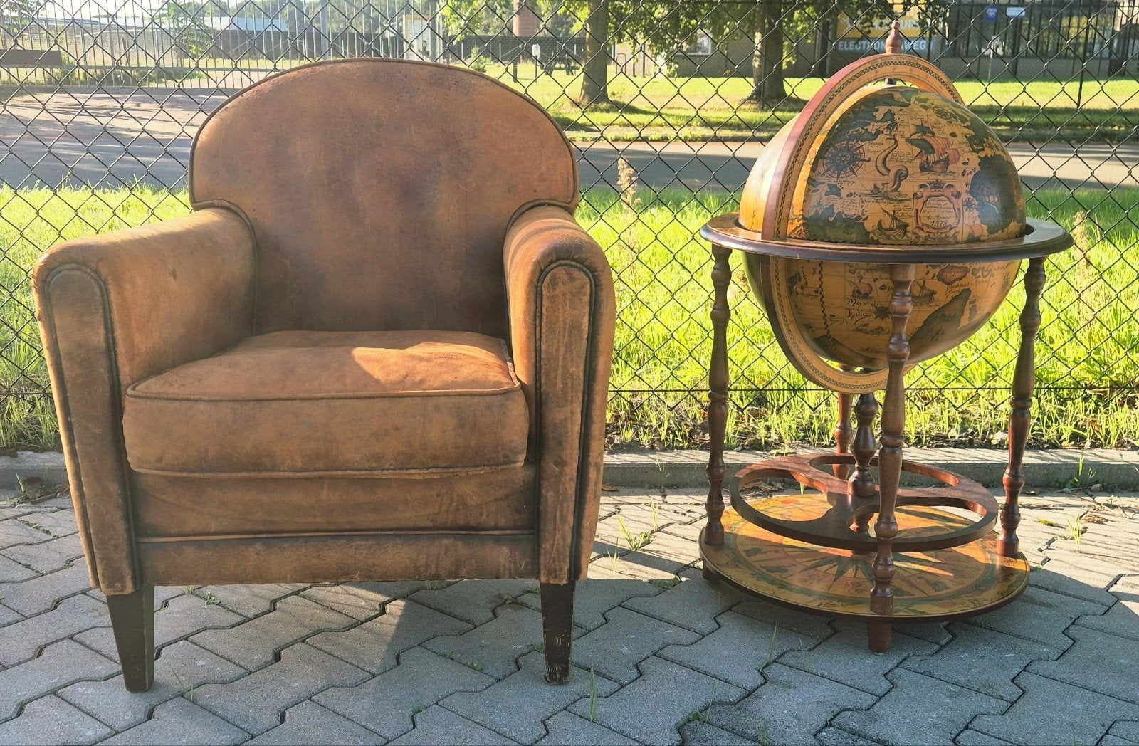 Schapenleren fauteuil, Ophalen of Verzenden