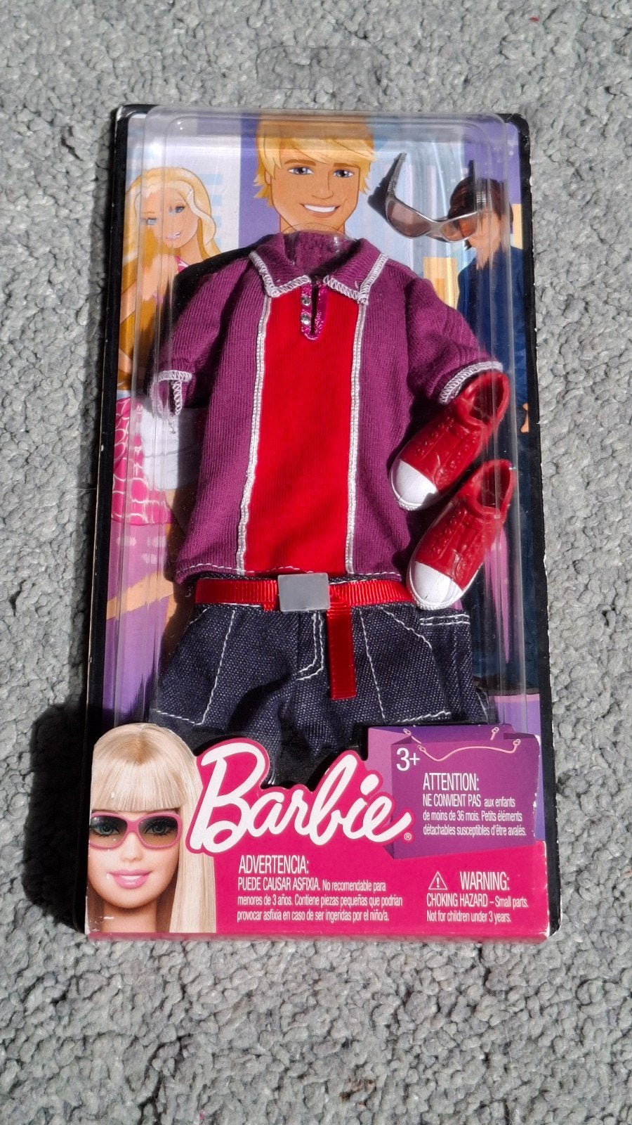 Barbie Ken Fashionistas Kleding Set - 3 stuks, Kinderen en Baby's, Speelgoed | Poppen, Ophalen of Verzenden, Nieuw, Barbie