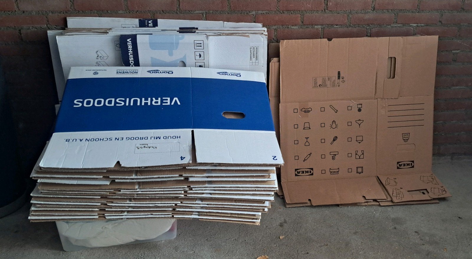 verhuisdozen., Ophalen, 50 tot 75 cm, Minder dan 40 cm, 35 tot 50 cm