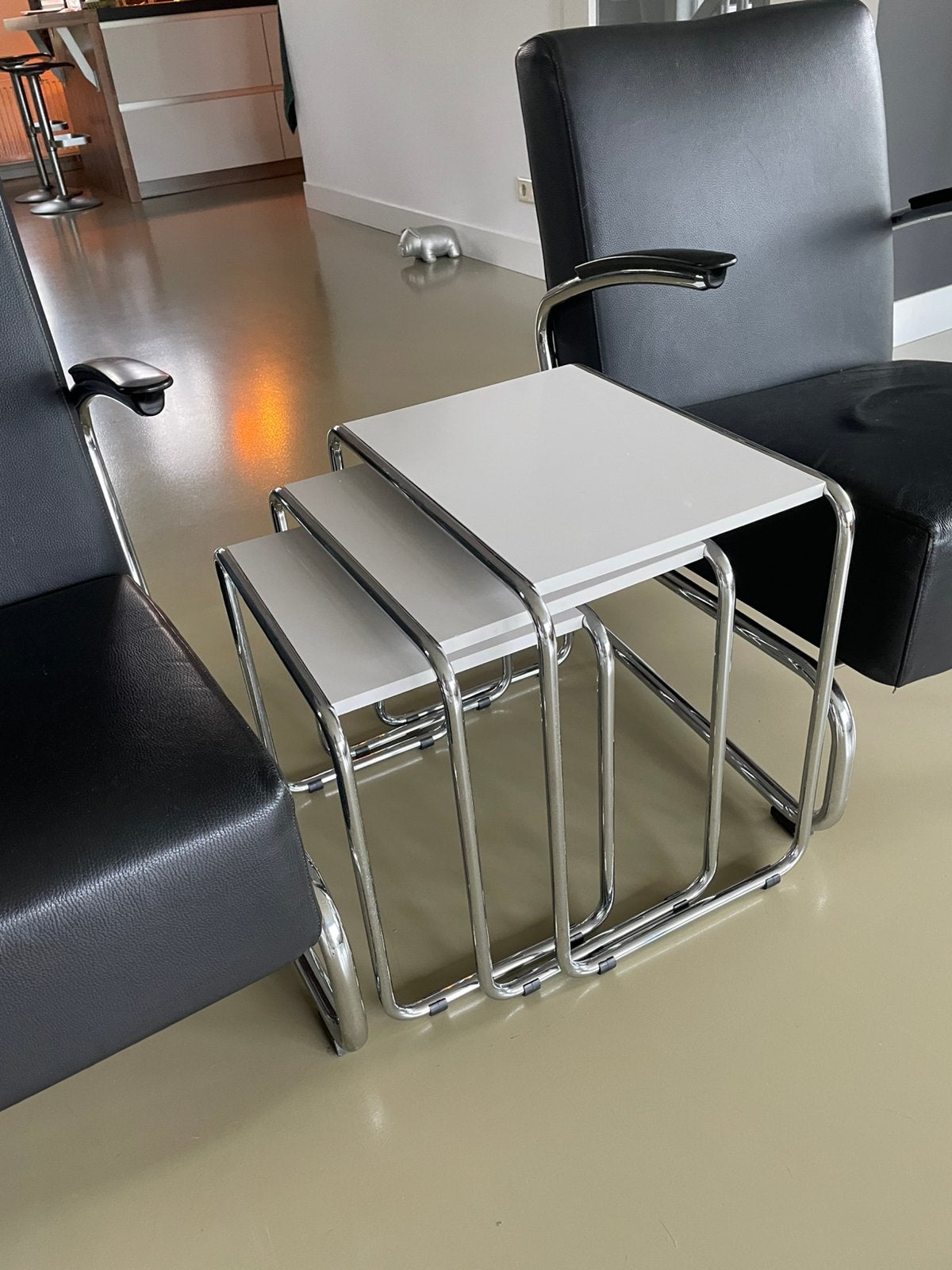 Gispen 405 dutch Originals fauteuils en side tables, Huis en Inrichting, Fauteuils, Ophalen, Gebruikt, Design, 50 tot 75 cm