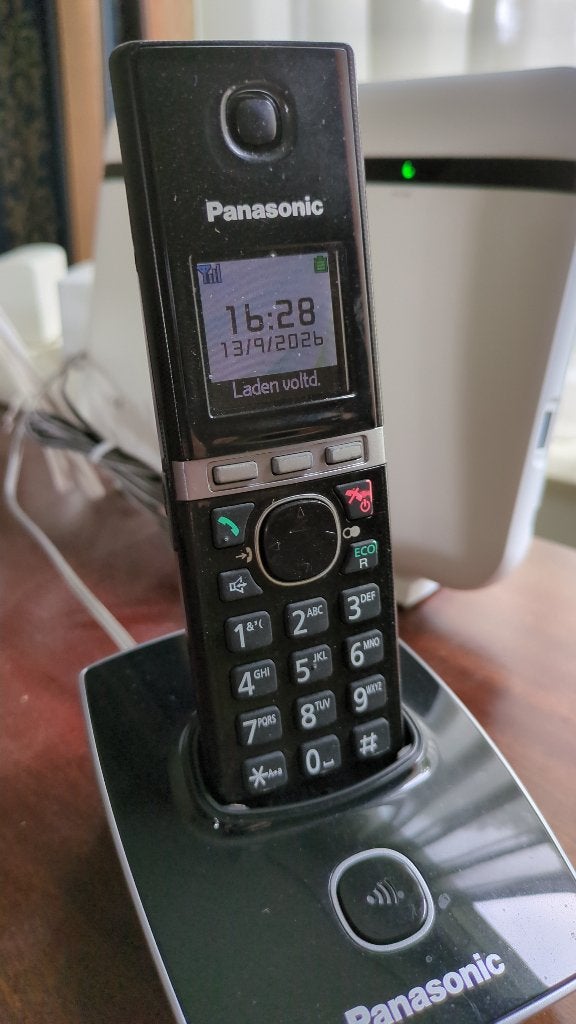 Draadloze telefoon, Telecommunicatie, Ophalen, Gebruikt, 2 handsets