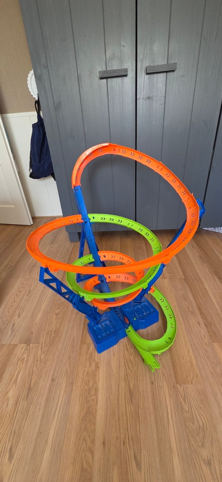 Hot Wheels Crash spiraal, Ophalen, Racebaan, Zo goed als nieuw, Hot Wheels