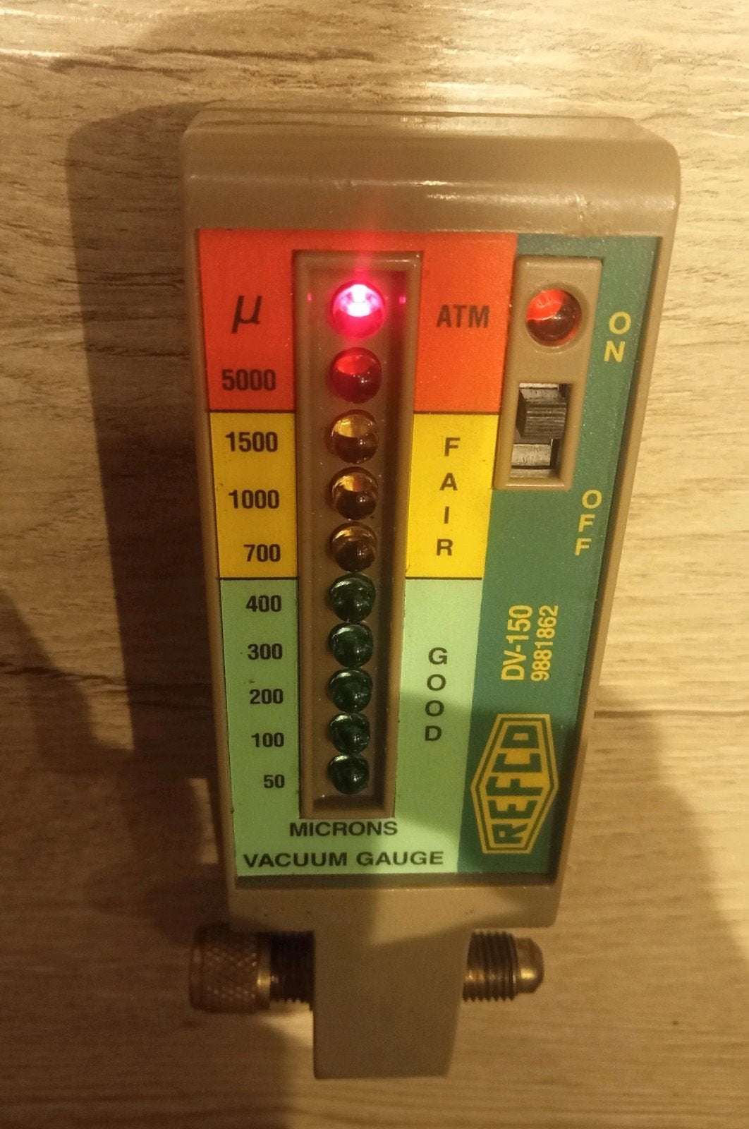 Refco DV-150 Digitale Vacuümmeter met Draagtas, Doe-het-zelf en Verbouw, Meetapparatuur, Ophalen of Verzenden