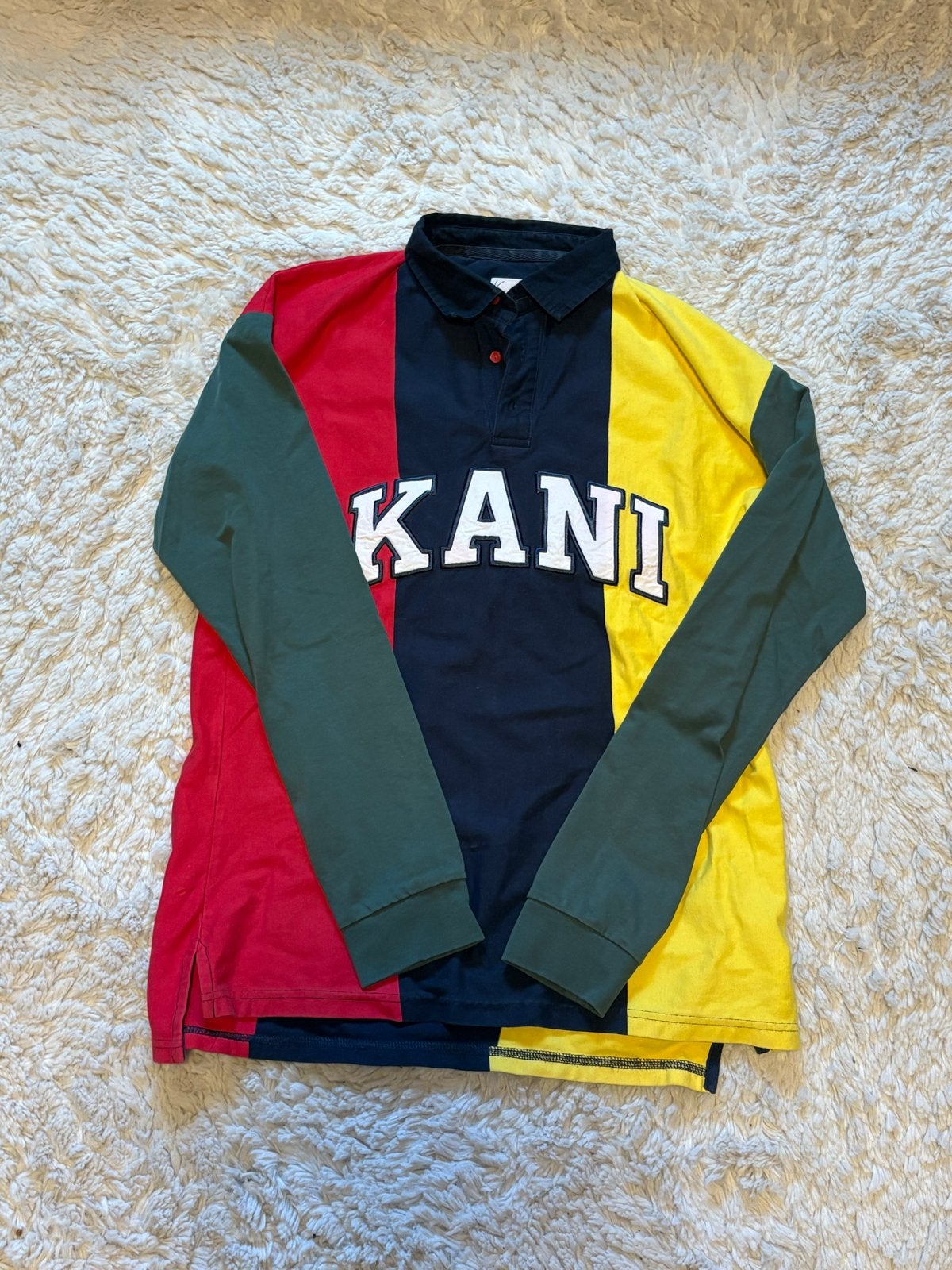 Karl Kani Rugby Shirt - Vintage Stijl, Ophalen of Verzenden, Gedragen, Maat 46 (S) of kleiner, Meerkleurig