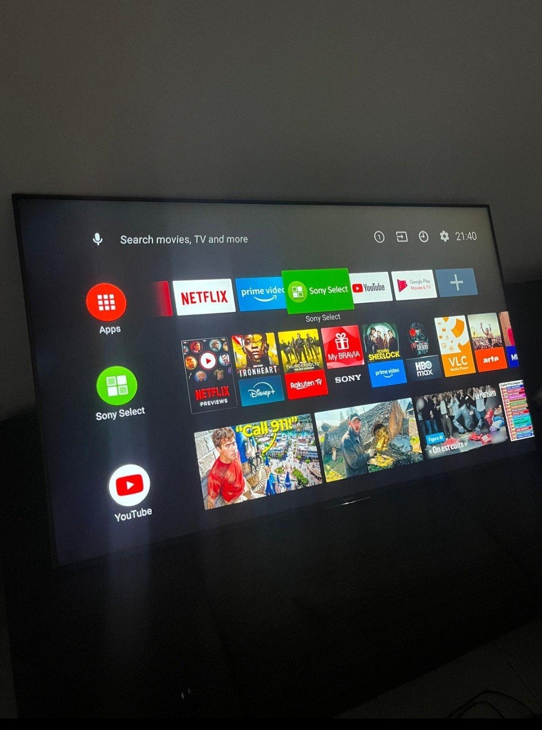Sony 65inch 4K smart tv, 50 Hz, Ophalen of Verzenden, Zo goed als nieuw, Sony
