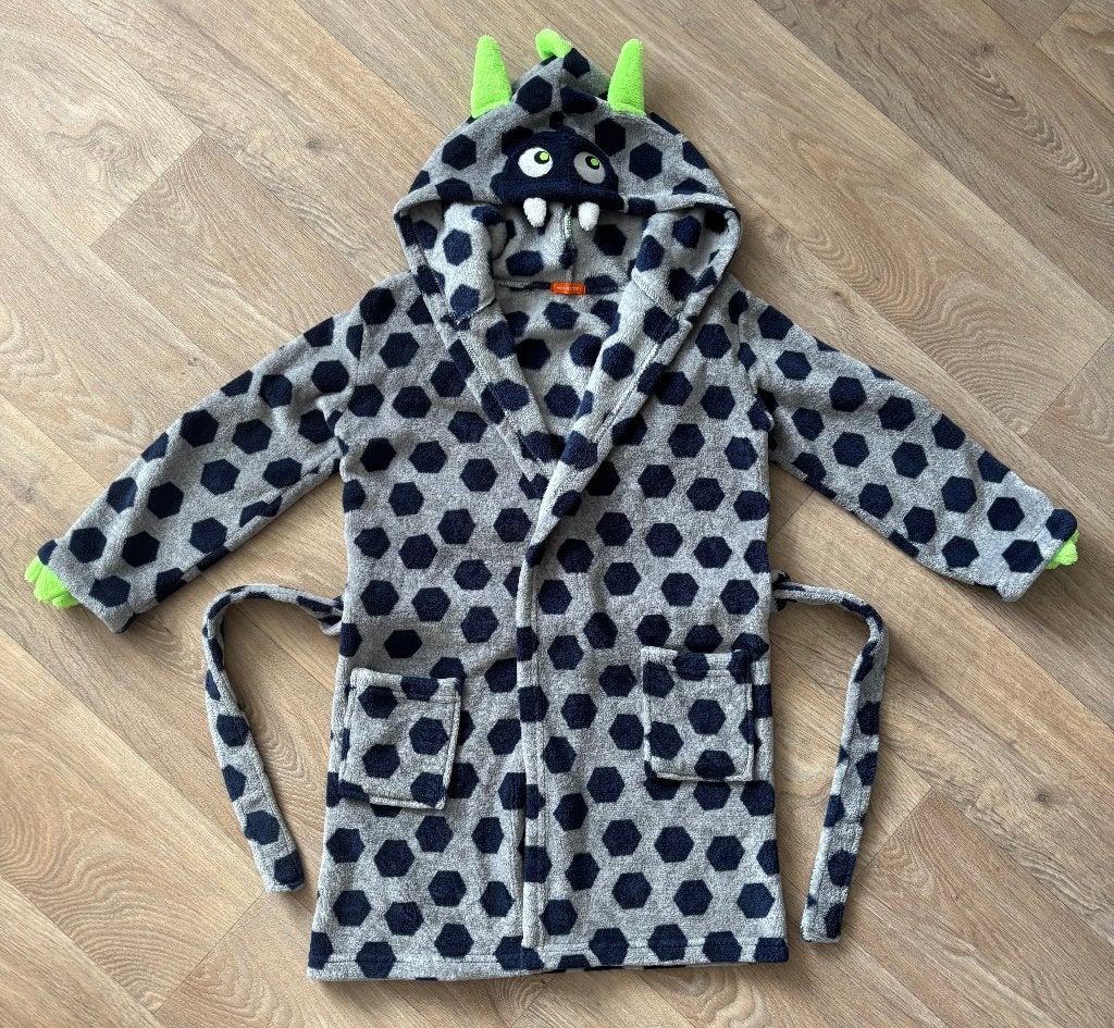 Stoere:Badjas/leuk voor zwemles - Hema - maat: 122/128 -ZGAN, Kinderen en Baby's, Jongen of Meisje, Sport- of Zwemkleding, Ophalen of Verzenden