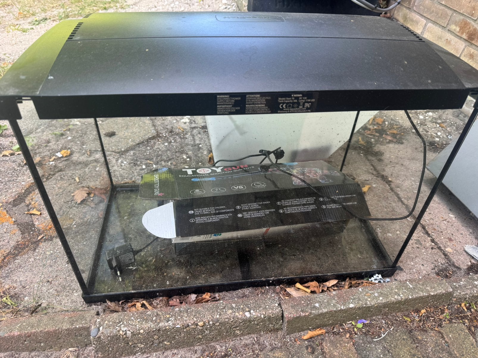 Aquarium met toebehoren, Dieren en Toebehoren, Vissen | Aquaria en Toebehoren, Ophalen, Zo goed als nieuw, Leeg aquarium