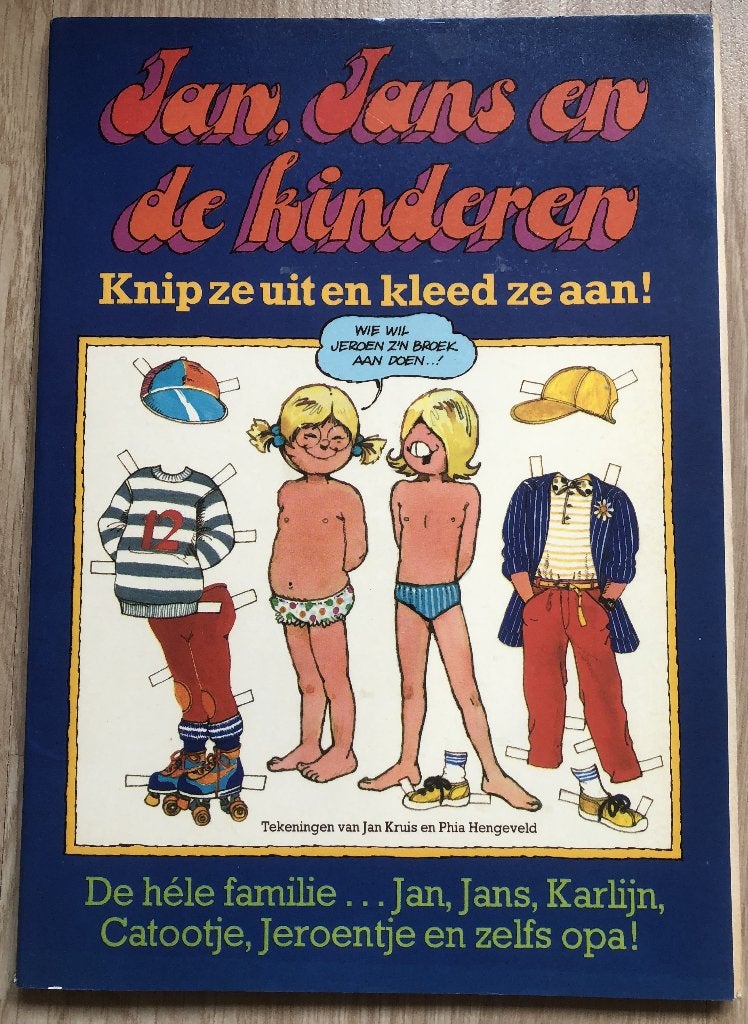 JAN KRUIS - JAN, JANS EN DE KINDEREN - KNIP ZE UIT EN KLEED, Eén stripboek, Ophalen of Verzenden, Zo goed als nieuw, Jan Kruis