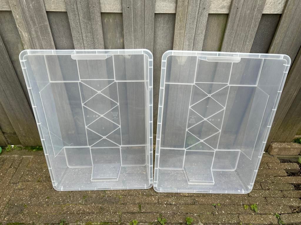 IKEA SAMLA opbergbox 78x56x18 cm, 55 liter, Ophalen, Kunststof, Gebruikt, 50 tot 100 cm
