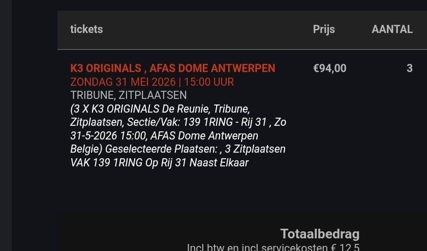 K3 Originals, Drie personen of meer, Mei