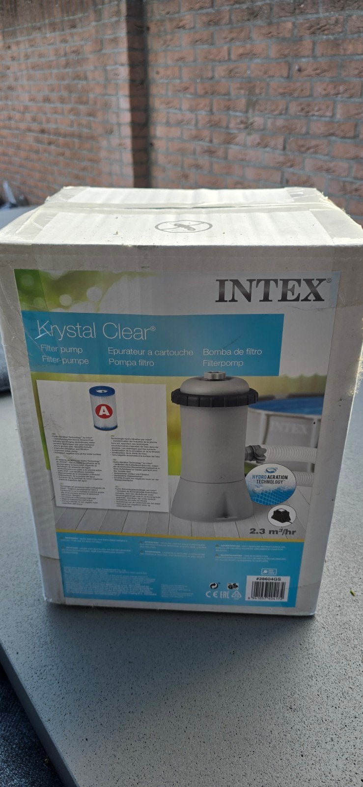 Intex Krystal Clear filterpomp 2.3m³/uur, Tuin en Terras, Ophalen, Nieuw, Zwembadpomp