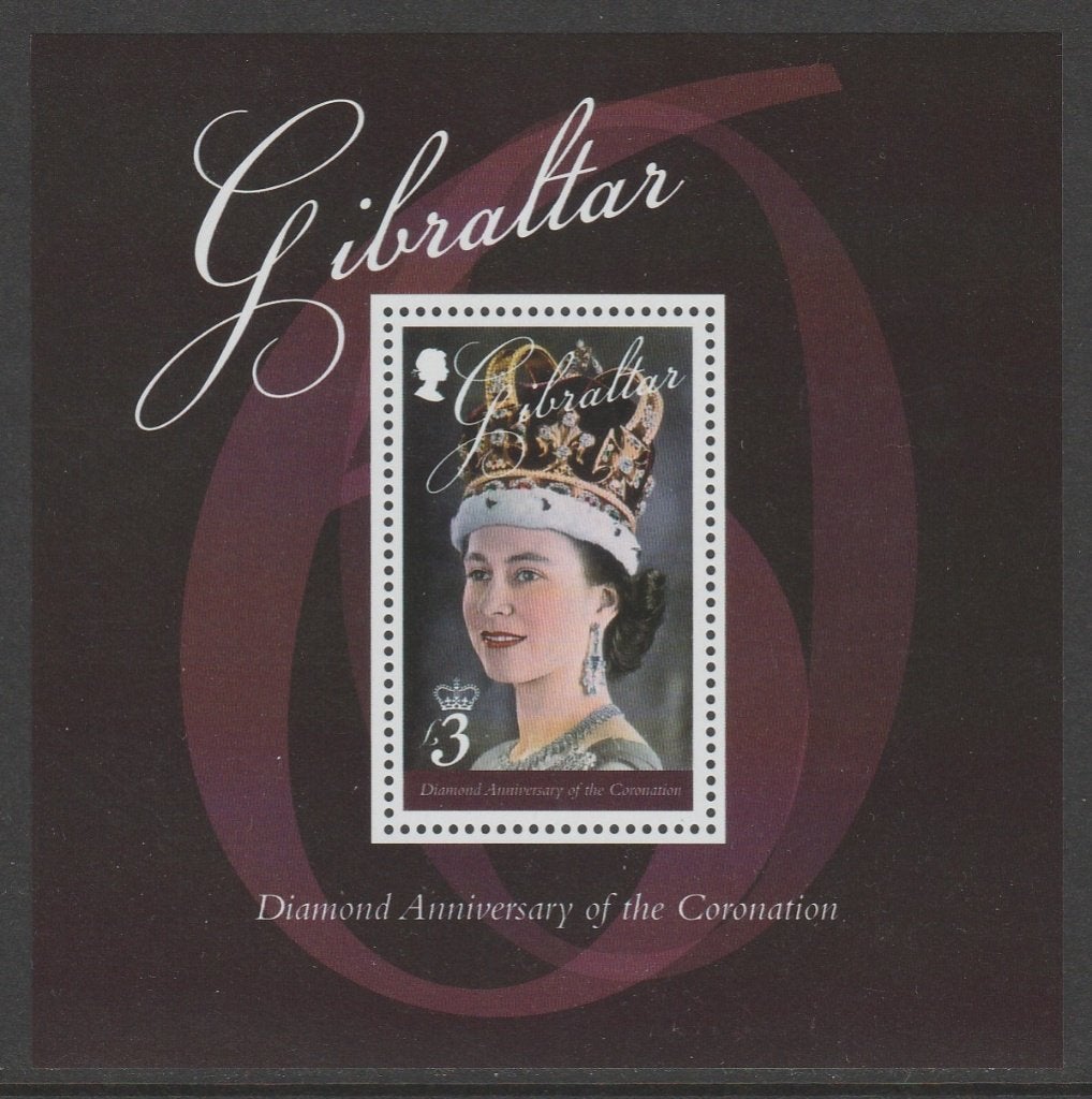 Gibraltar - Michelnr 1523 - 60 jr Koningin Elizabeth - pf, Verzenden, Postfris, Koningshuis