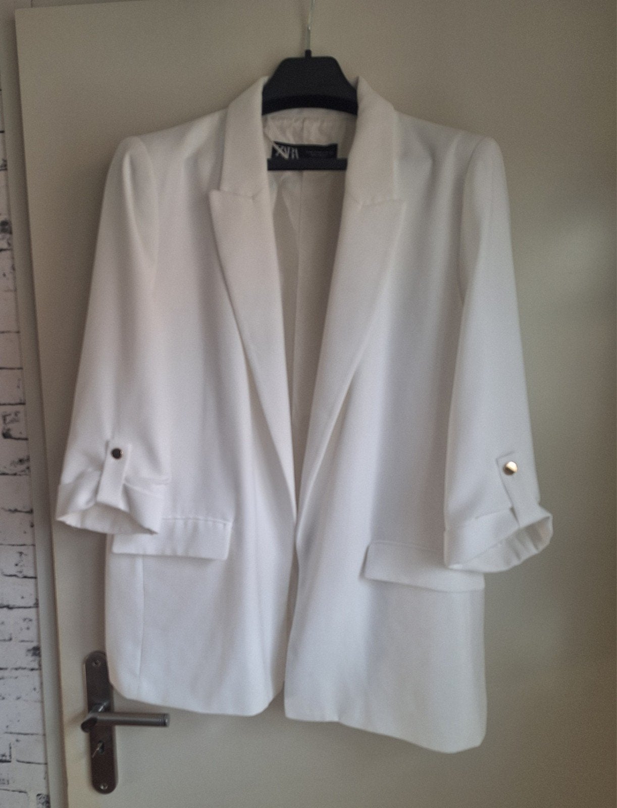 Zara nette blazer, Verzenden, Wit, Maat 46/48 (XL) of groter, Zo goed als nieuw