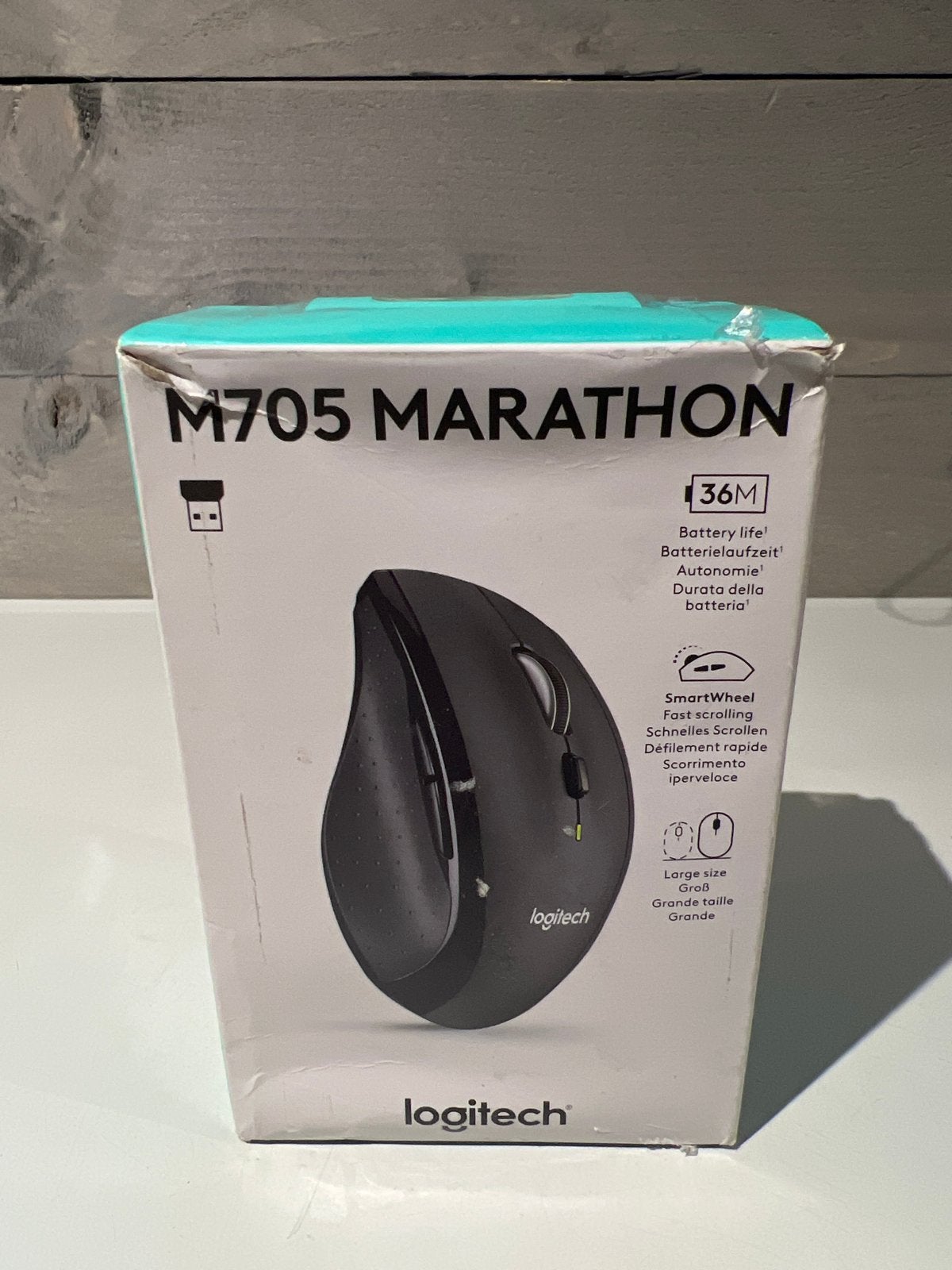 Logitech M705 Marathon Draadloze Muis - Nieuw in Doos, Computers en Software, Rechtshandig, Muis, N, Nieuw