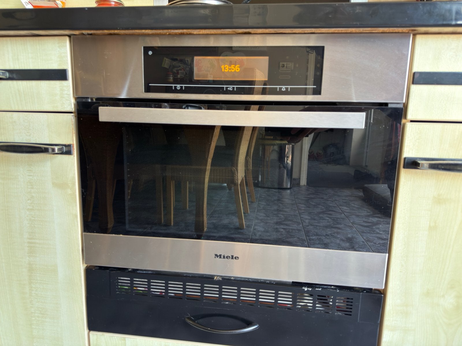 Miele Combi-stoomoven, Witgoed en Apparatuur, Ovens, Ophalen, 45 tot 50 cm, Gebruikt, Hete lucht