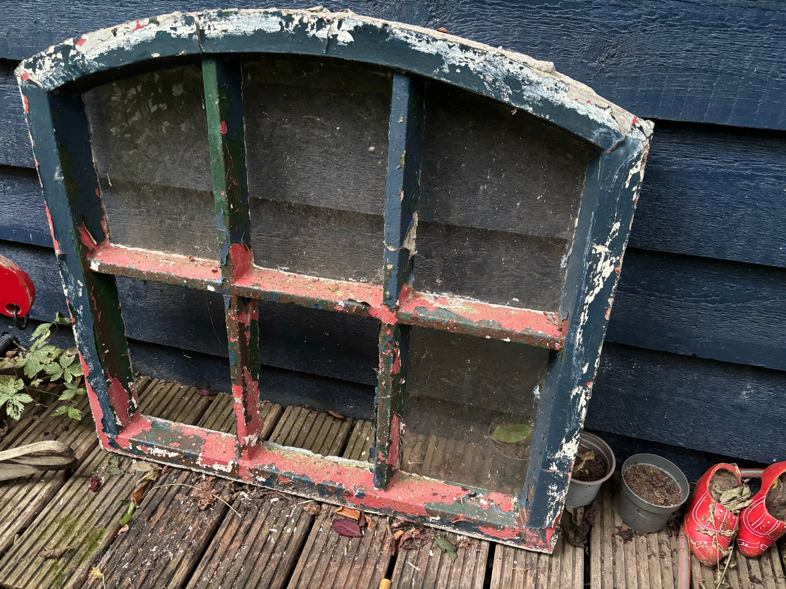 Oud raamkozijn / stalraam, Ophalen, Gevelraam of Ruit, Gebruikt, Minder dan 80 cm