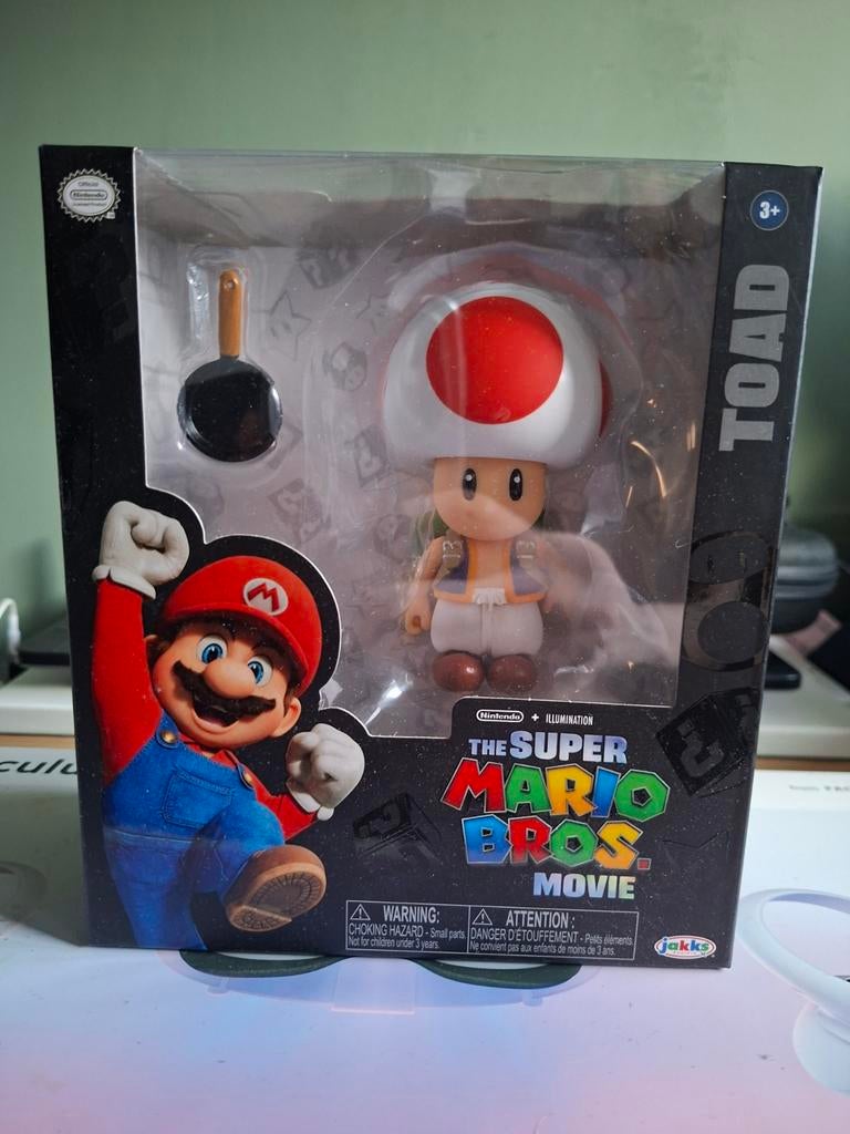 Super Mario Bros movie Toad Action figure, Verzamelen, Poppetjes en Figuurtjes, Ophalen of Verzenden, Zo goed als nieuw