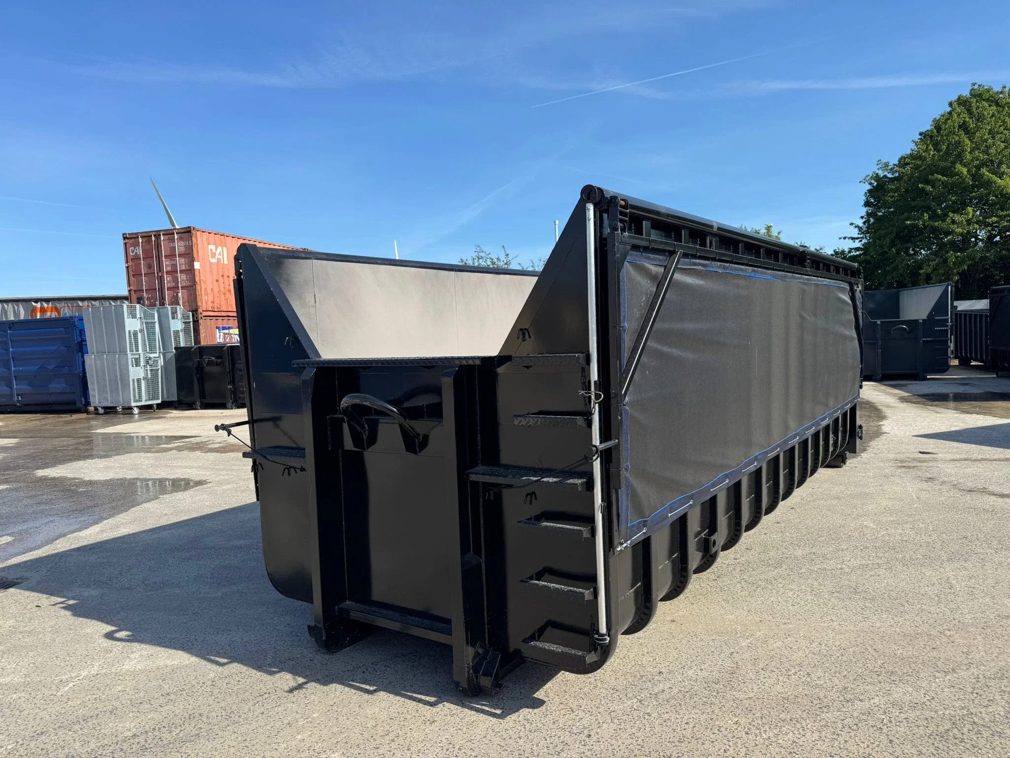 Sidalco kraancontainer 32m3 met klapnetten (bj 2024)